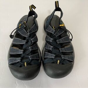Keen Blue Newport H2 Water Resistant Closed Toe Hiking Shoe